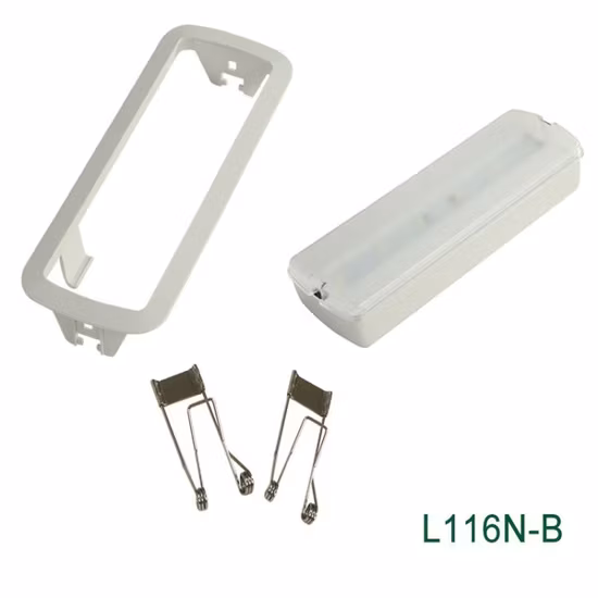 Luz de emergência LED recarregável de 3 W embutida no teto operada por bateria